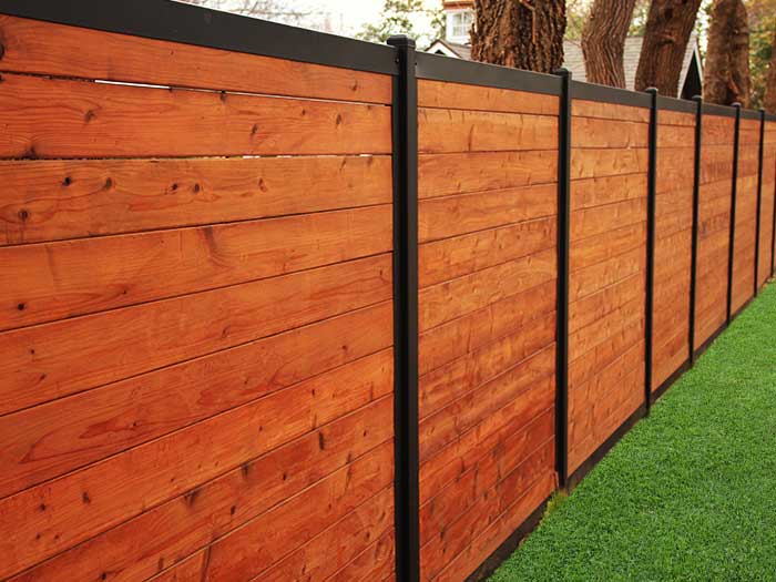 Build a Wood Fence With Metal Posts (That's Actually Beautiful)