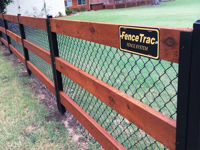 Rail Fence With Chainlink Rail Fence With Chainlink