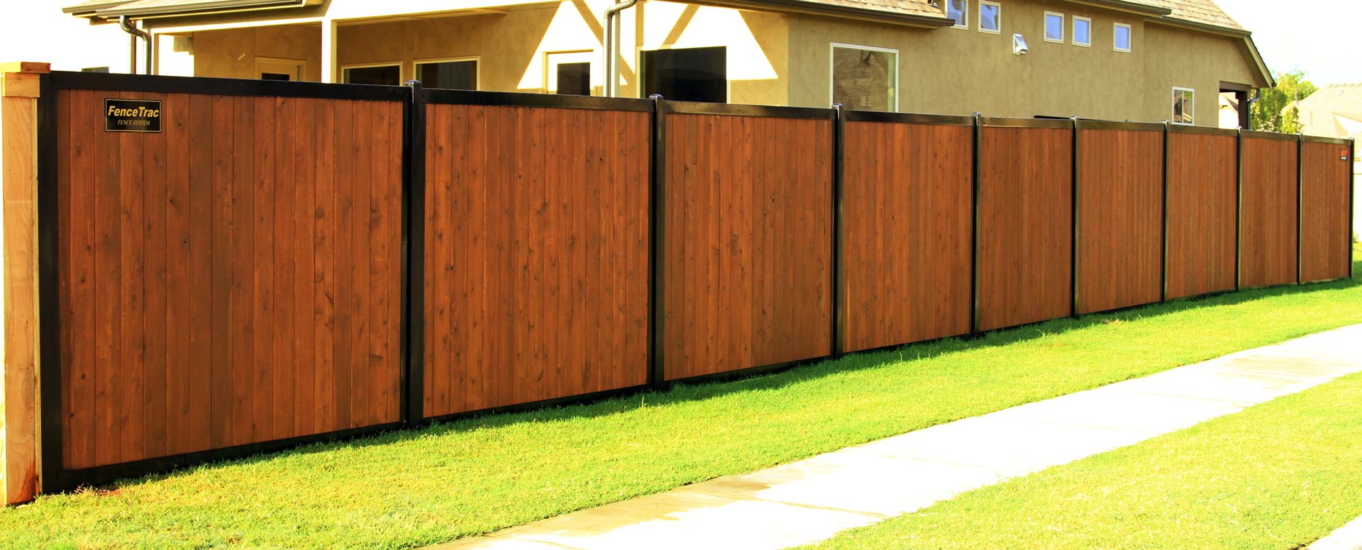 Privacy Fence With Metal Posts &amp; Frame (Outlasts Wood 