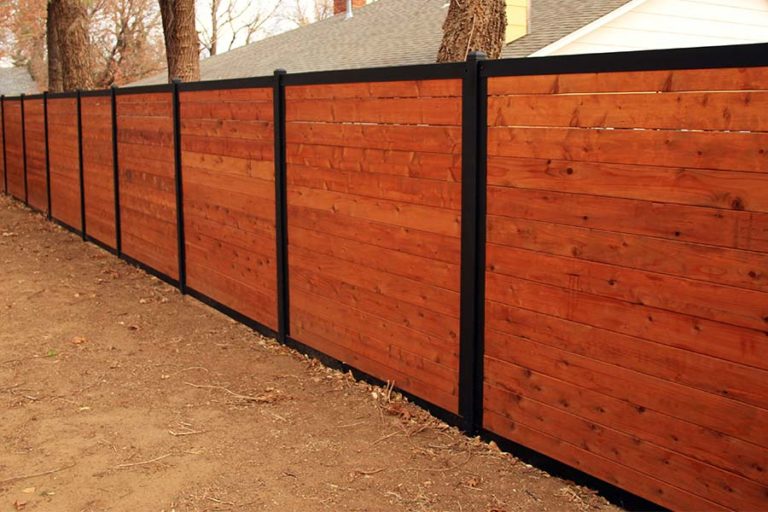 Build a Wood Fence With Metal Posts (That's Actually Beautiful)