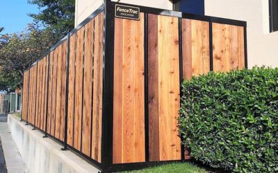 8-Foot Wood & Metal Privacy Fence (Panel Kit)