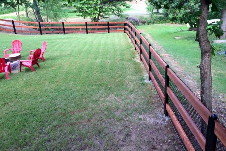 Build a Wood Fence With Metal Posts (That