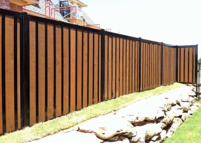 FenceTrac Residential Privacy Fence Wood & Metal Frame