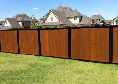 FenceTrac Neighborhood Perimeter Privacy Fence Wood & Metal