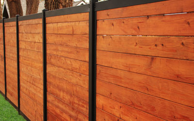 Build a Wood Fence With Metal Posts