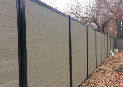 Privacy Fence with Composite Wood