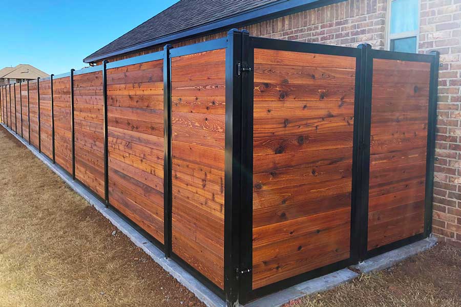 Beautiful Horizontal Privacy Fence