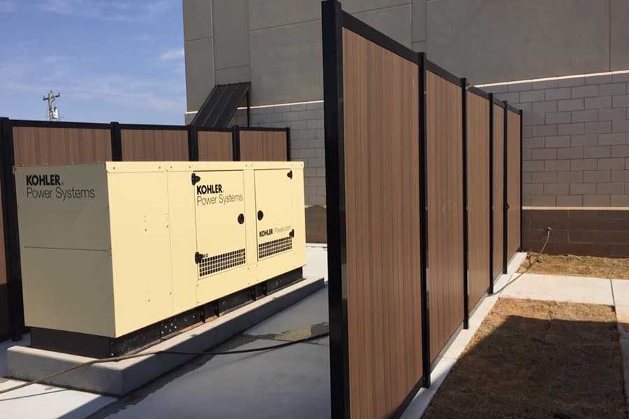 Generator Enclosure Privacy Fence