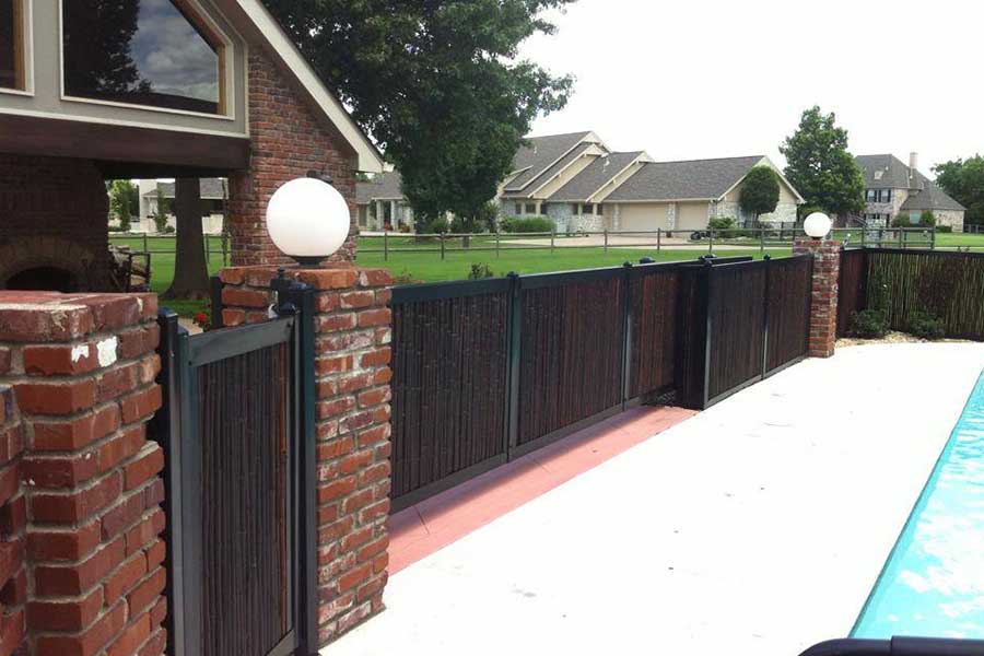 Bamboo Poolside Fence