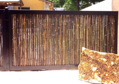 Residential Bamboo Privacy Fence