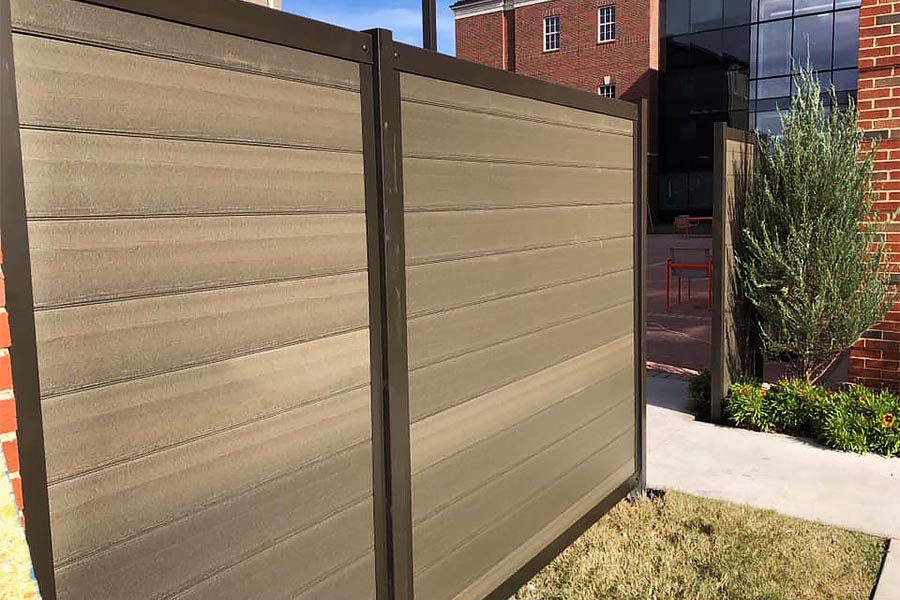 Horizontal Composite Privacy Fence