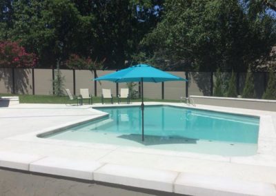 Horizontal No Gaps Pool Privacy Fence