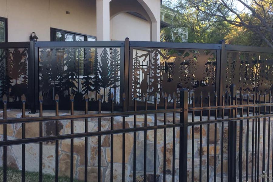 Artistic Metal Decorative Fence