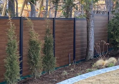 Horizontal Metal PVC Privacy Fence