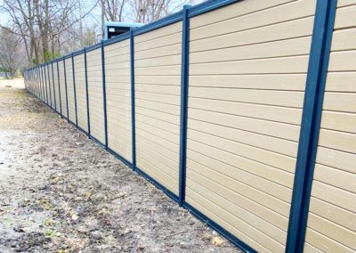 Horizontal Metal Vinyl Privacy Fence