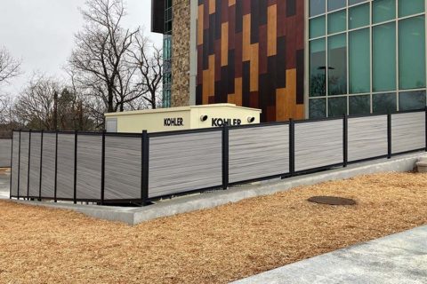 Retaining Wall Fencing - Surface-Mount Systems from FenceTrac - FenceTrac