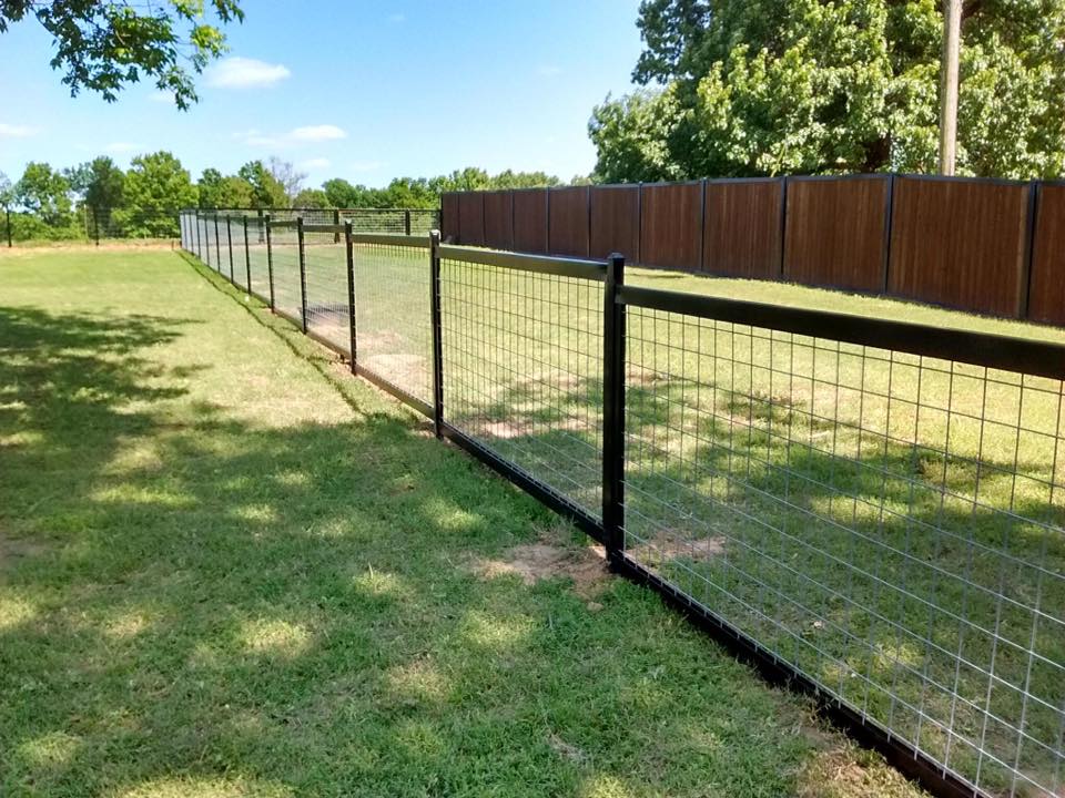 How to build a wire fence with metal posts