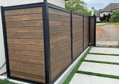 FenceTrac Composite Metal Frame Privacy Fence