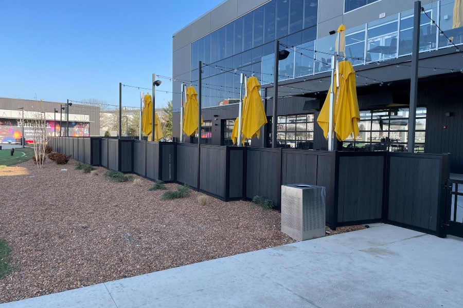 Fencetrac Vertical Commercial Privacy Fence
