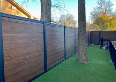 LuxeCore Wood and Metal Fence