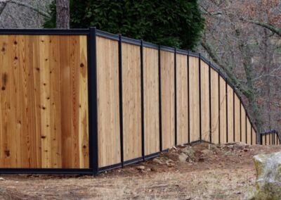 Vertical Wood Privacy Fence