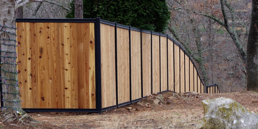 Vertical Wood Privacy Fence