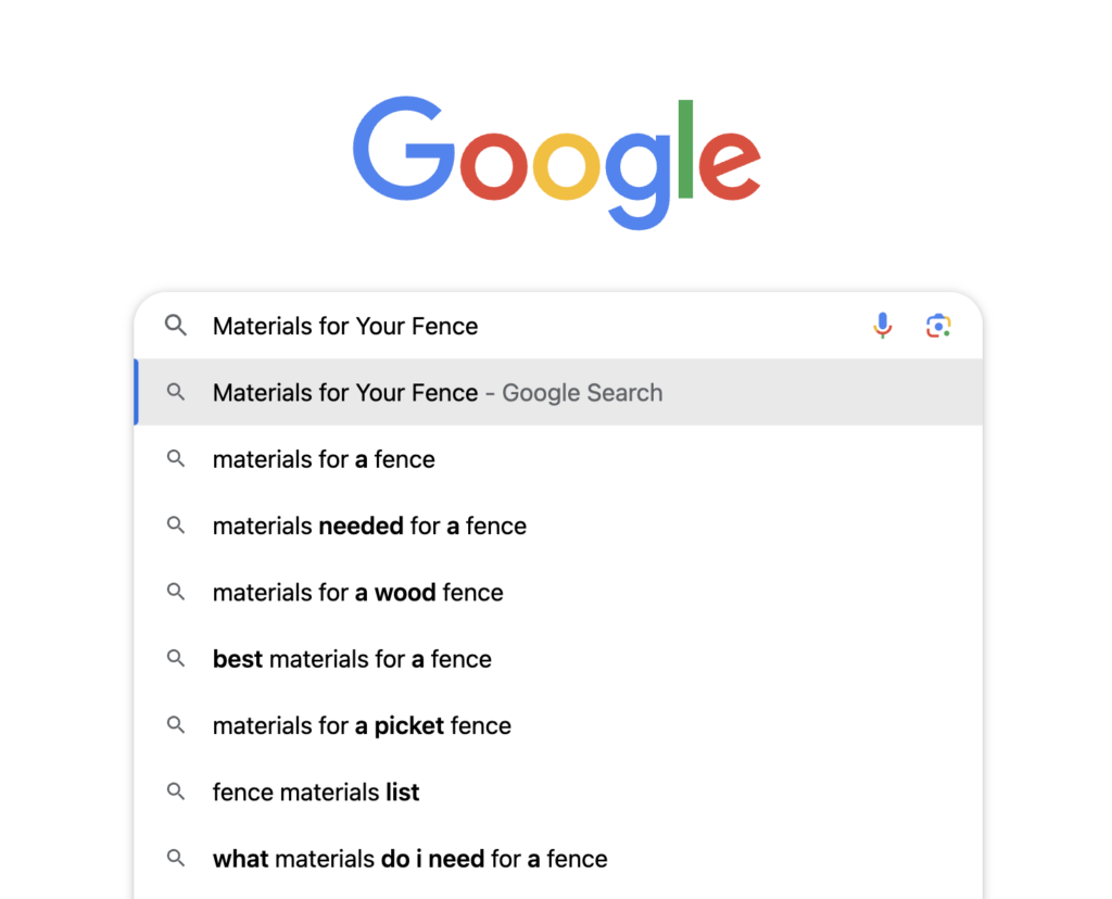 google fence