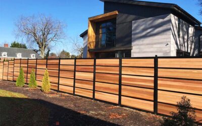 9 Reasons Why a Horizontal Wood and Metal Fence May be a Great Choice for Your Property