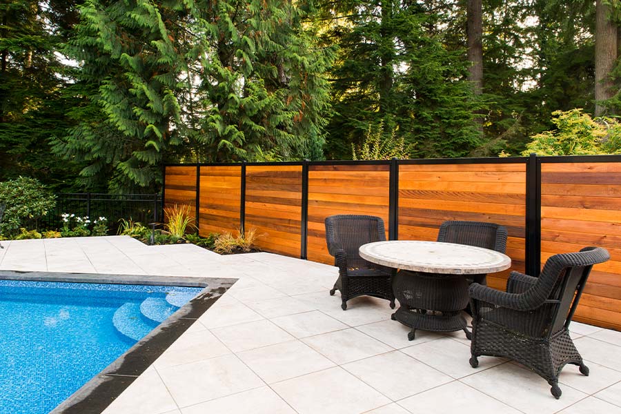 Pool Patio Privacy Fence