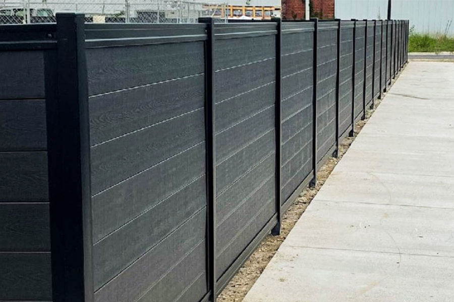 Black Composite Fence