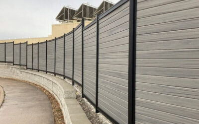 Gray Composite Fence