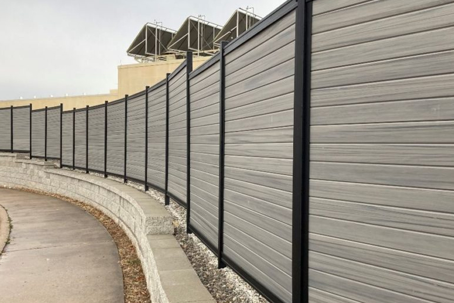 Grey Composite Fence