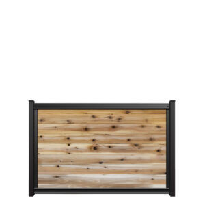4x6 fencetrac fence panel horizontal cedar