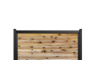 FenceTrac 4′ x 6′ Horizontal Privacy Fence Panel – Cedar Wood Boards