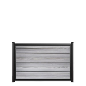 4x6 fencetrac fence panel horizontal luxecore composite harbor gray