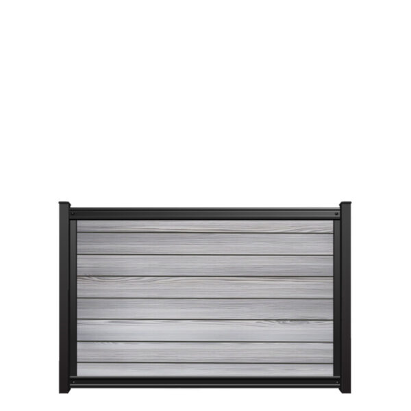 4x6 fencetrac fence panel horizontal luxecore composite harbor gray