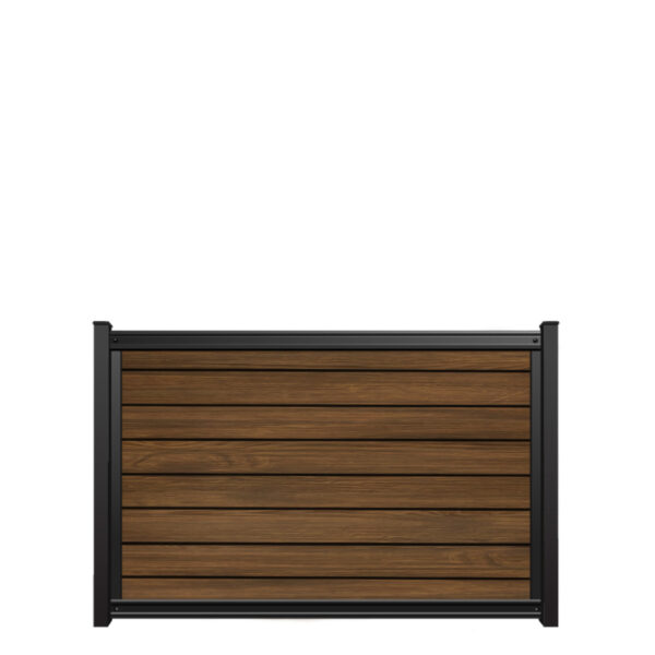 4x6 fencetrac fence panel horizontal ultrablend pvc timber brown