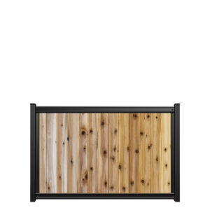 4x6 fencetrac fence panel vertical cedar