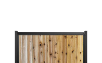 FenceTrac 4′ x 6′ Vertical Privacy Fence Panel – Cedar Wood Boards