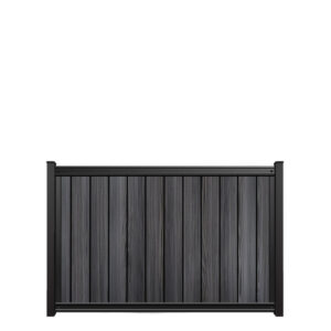 4x6 fencetrac fence panel vertical luxecore composite black onyx