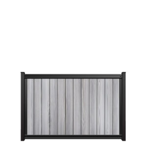 4x6 fencetrac fence panel vertical luxecore composite harbor gray