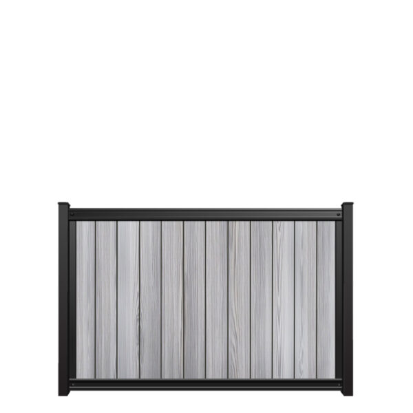 4x6 fencetrac fence panel vertical luxecore composite harbor gray