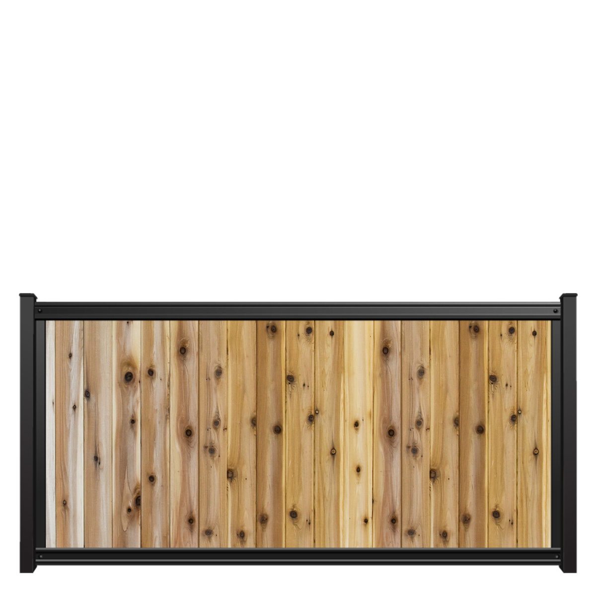 6x6 fencetrac fence panel vertical cedar