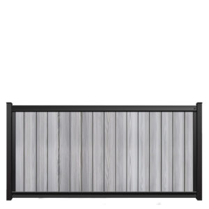 4x8 fencetrac fence panel vertical luxecore composite harbor gray