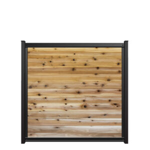 6x6 fencetrac fence panel horizontal cedar