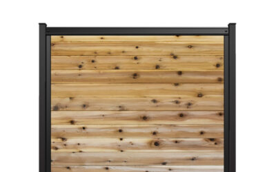 FenceTrac 6′ x 6′ Horizontal Privacy Fence Panel – Cedar Wood Boards