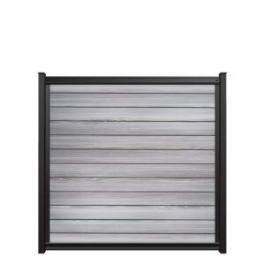 6x6 fencetrac fence panel horizontal luxecore composite harbor gray
