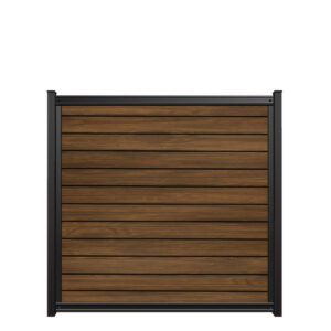 6x6 fencetrac fence panel horizontal ultrablend pvc timber brown