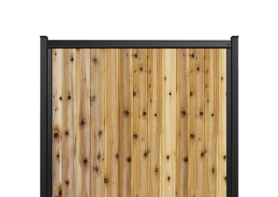 6x6 fencetrac fence panel vertical cedar