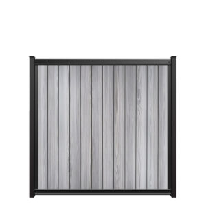 6x6 fencetrac fence panel vertical luxecore composite harbor gray